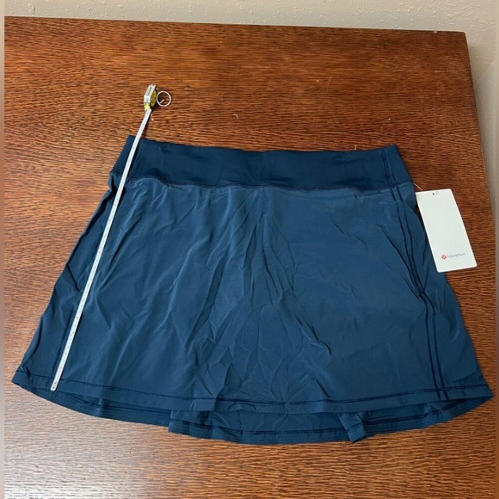 Lululemon Pace Rival Extra Long True Navy Skirt Size 12 NWT